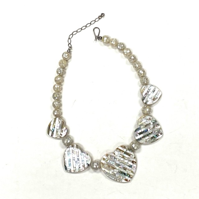 Jay King Abalone Mother of Pearl Reversible Necklace