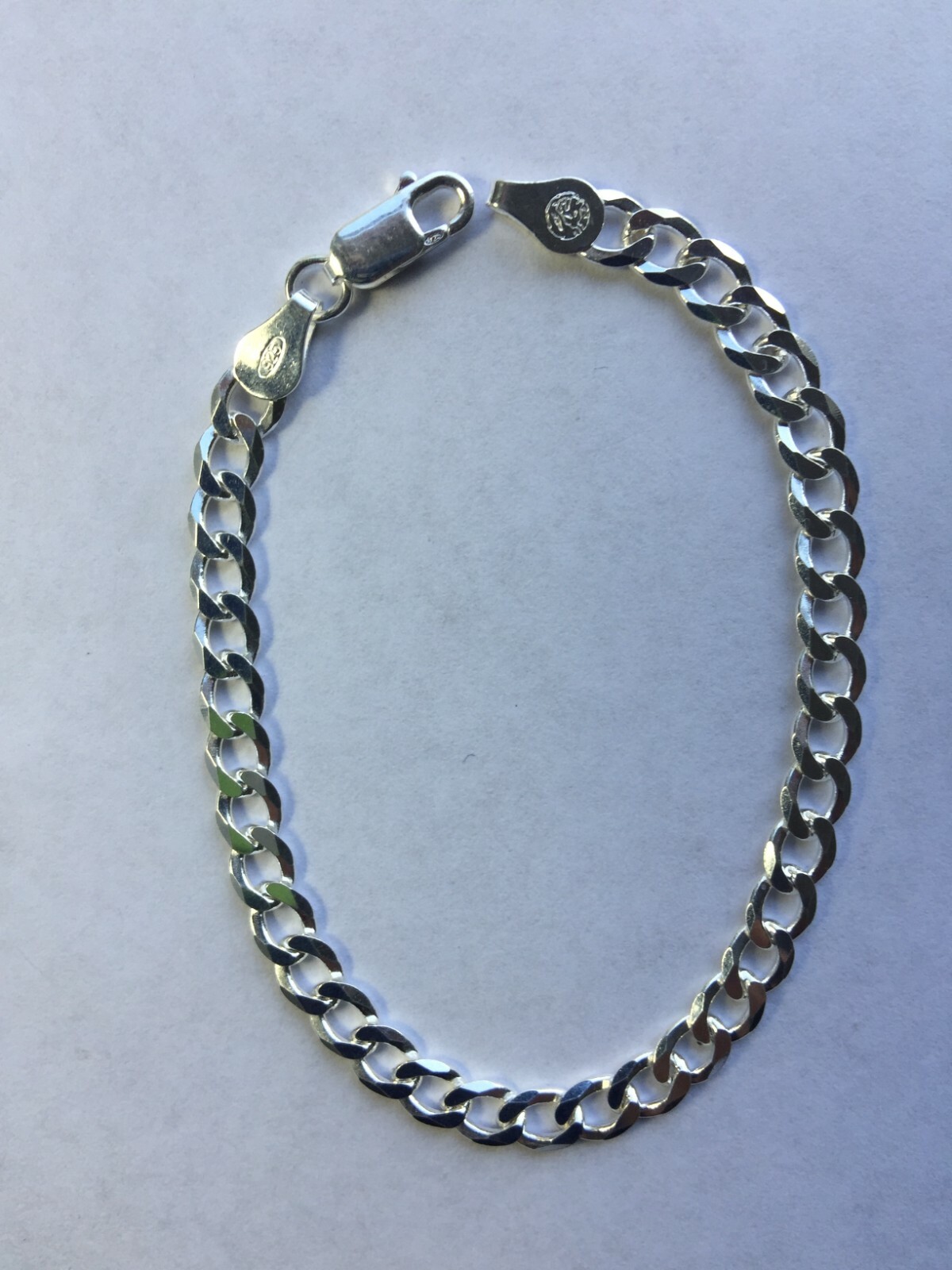 .925 STERLING SILVER 7″ CUBAN LINK GSL 150 BRACELET J343