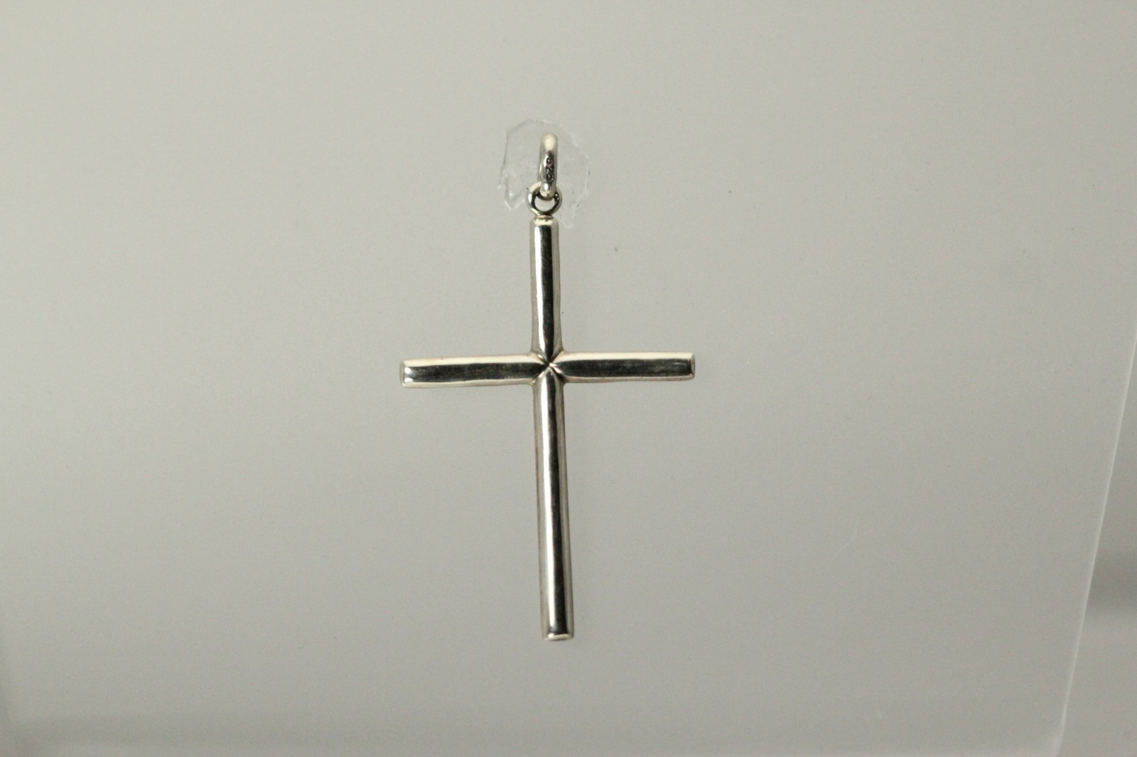 Very Nice 925 Sterling Silver Large Simple Cross Pendant 2.1 Grams (PEN2840)