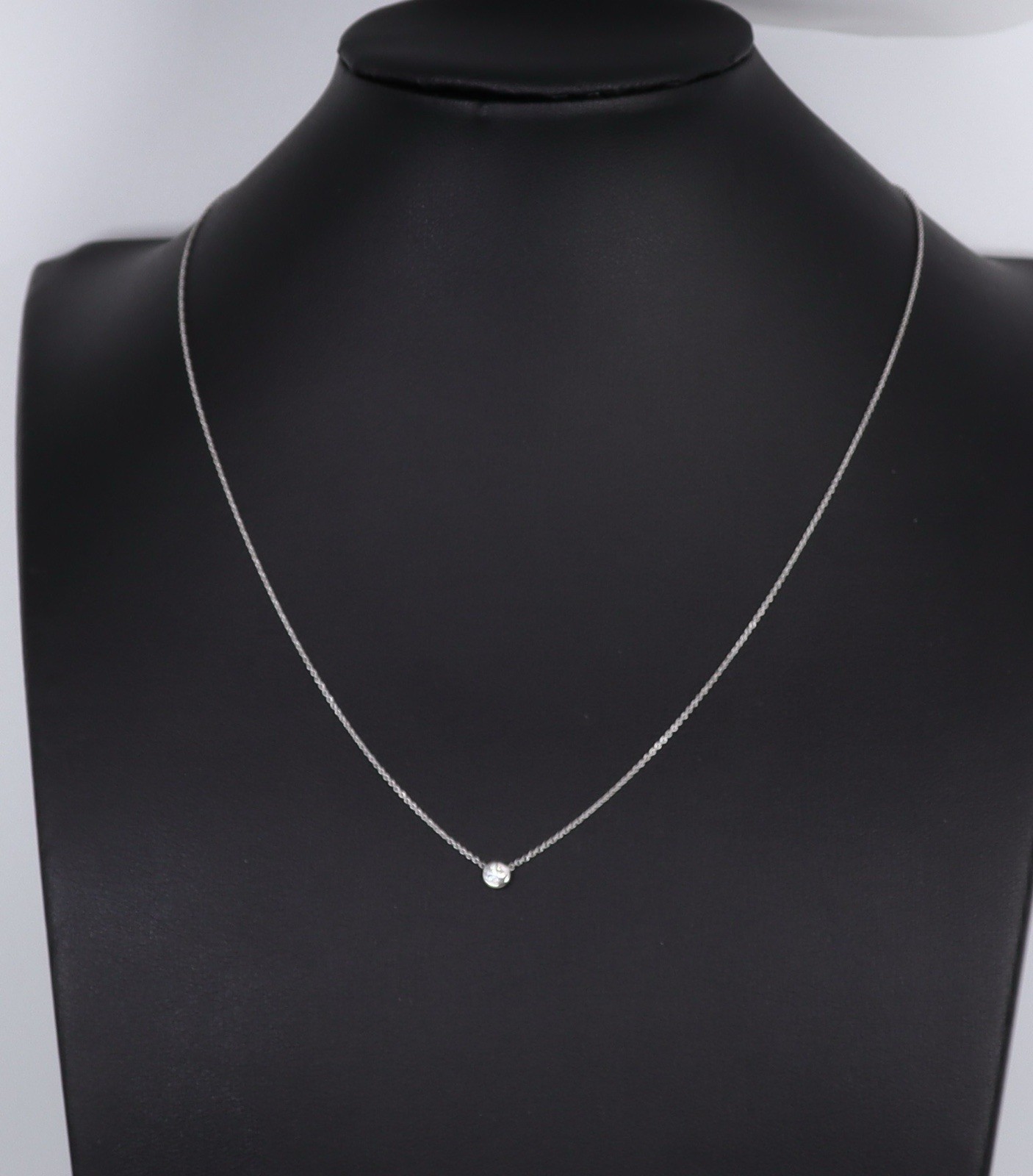 Estate Roberto Coin Diamond By The Inch Single Station 18k White Gold $1240