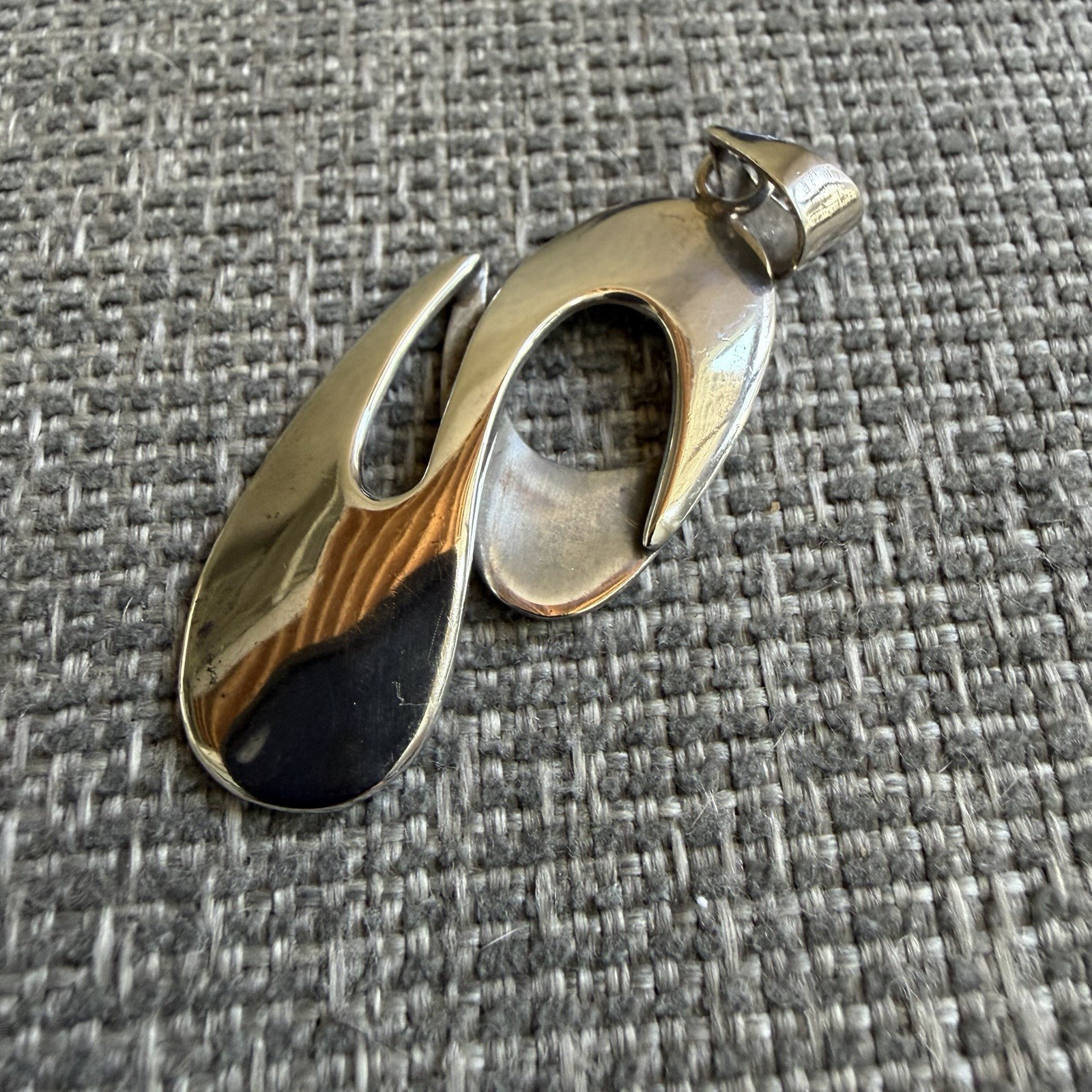 Large Vintage Taxco Sterling 950 Pendant – Signed Daniela 2” – 9.54g