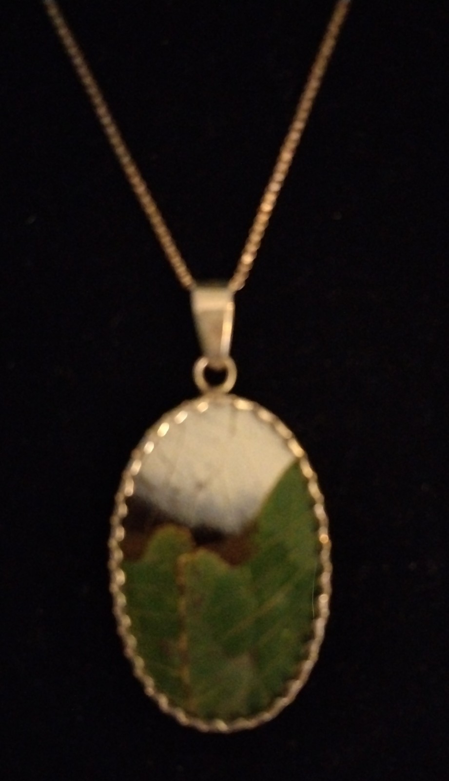 Vintage Reversible Butterfly Wing Pendant & Necklace Sterling Silver Italy 925