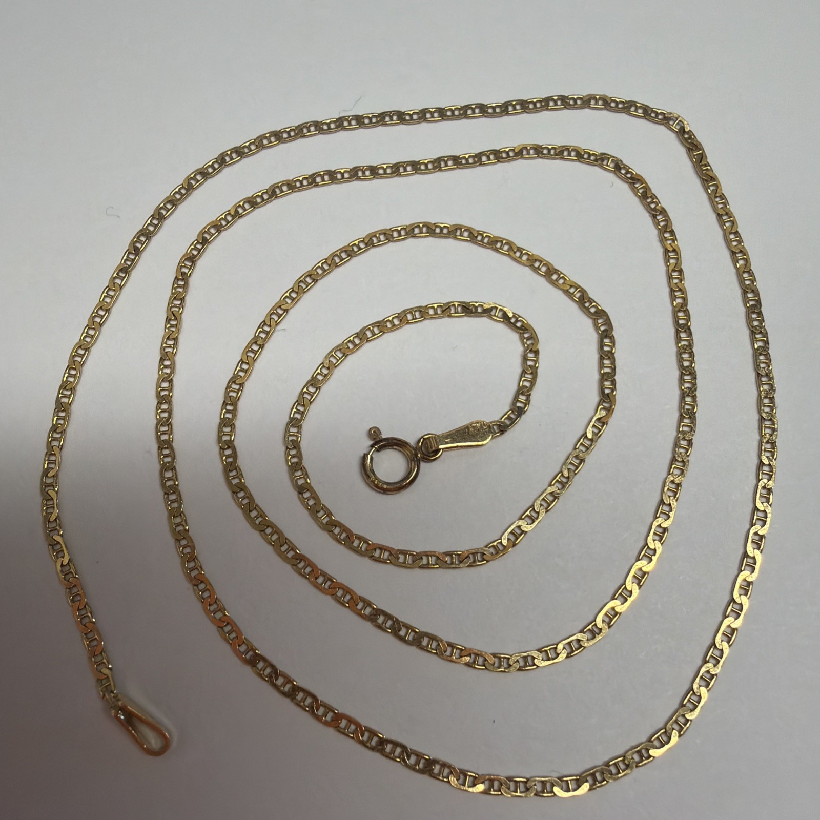 18k MILOR ITALY 2mm Mariner Link Chain 20”