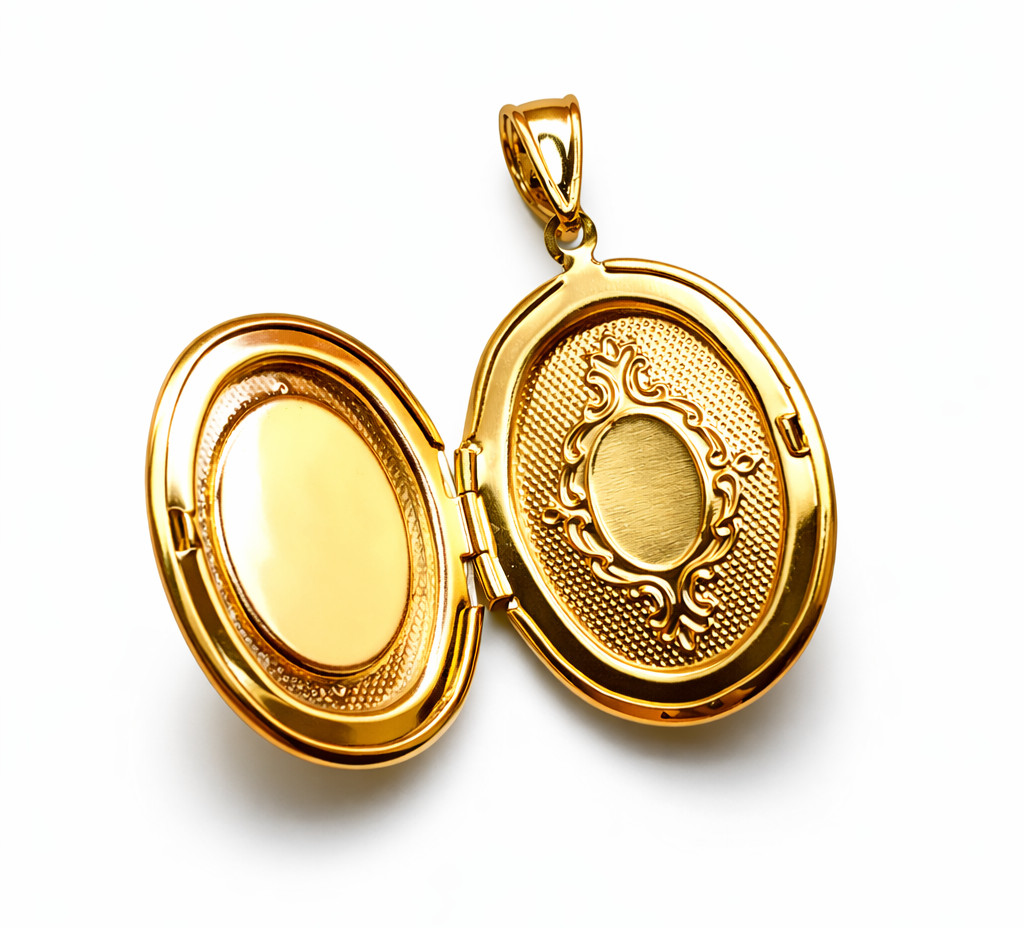 Italian 1/200 14k Yellow Gold Lady Guadalupe Locket Pendant Religious Catholic