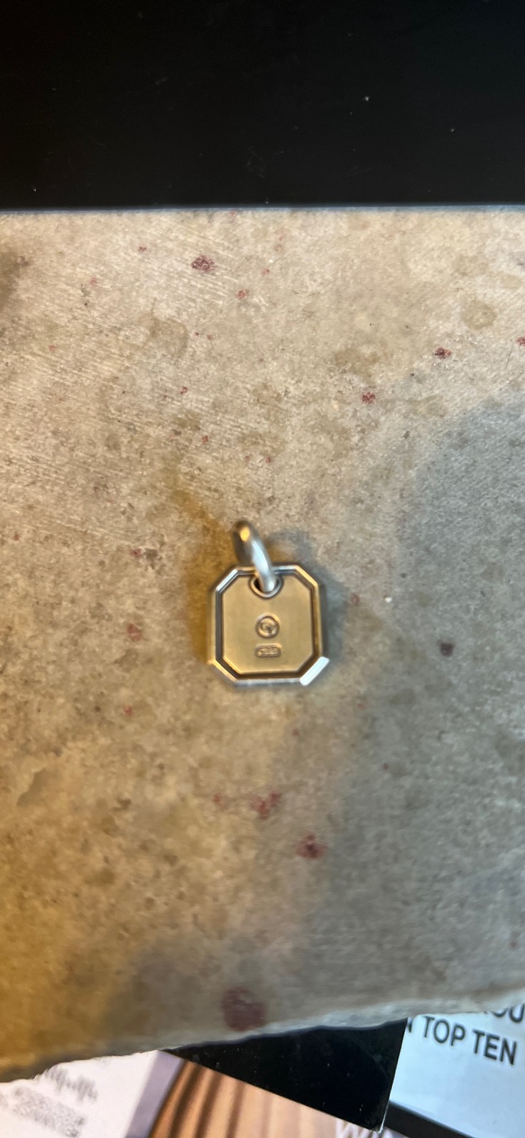 David Yurman Octagonal Amulet Sterling Silver, 15 mm