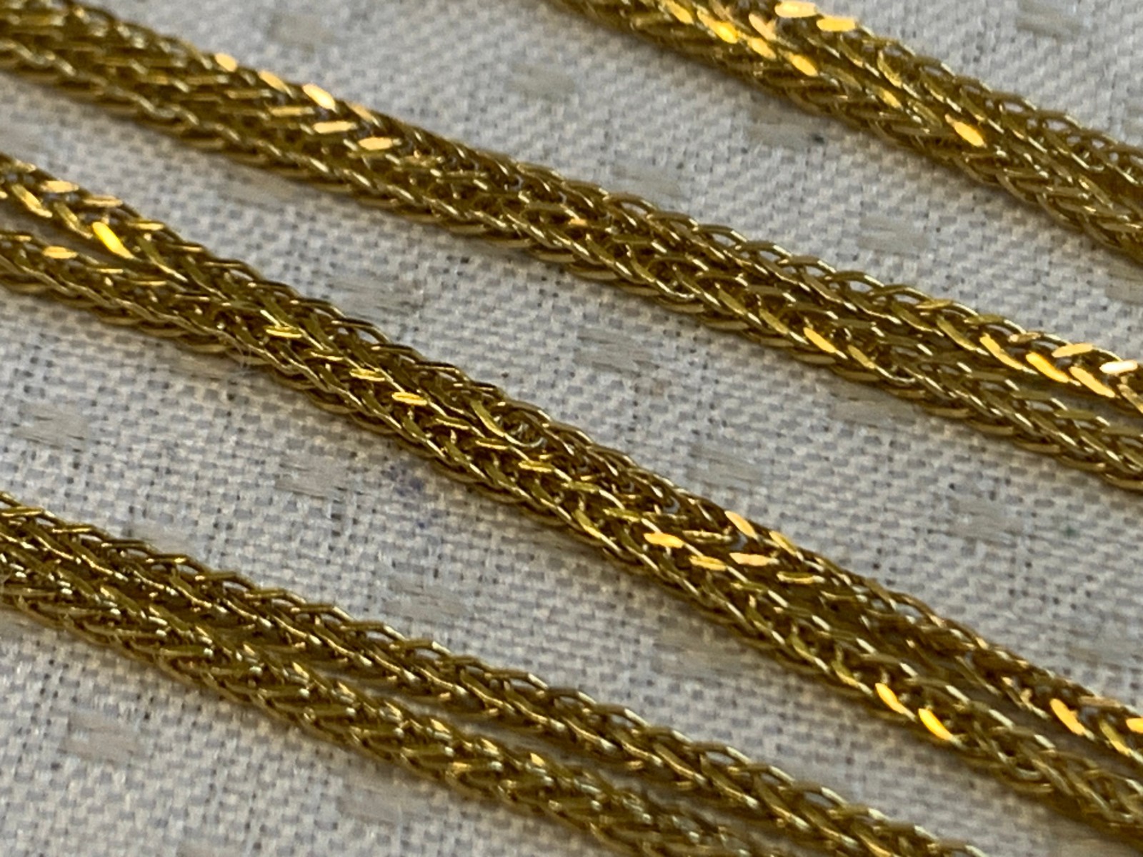 18K Yellow Gold Vieri Necklace 3.07g Fine Jewelry 18″ Foxtail Chain