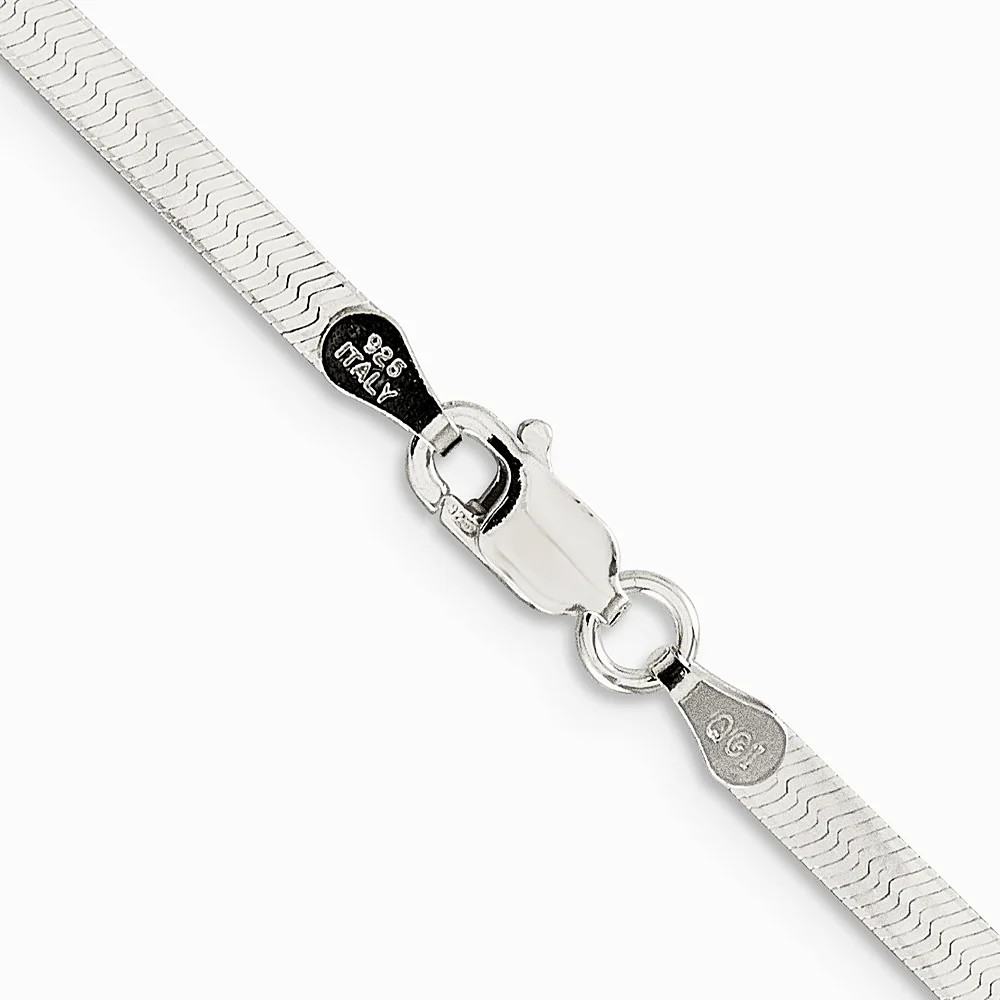 Sterling Silver 3mm Magic Herringbone Chain Necklace 16″-24″