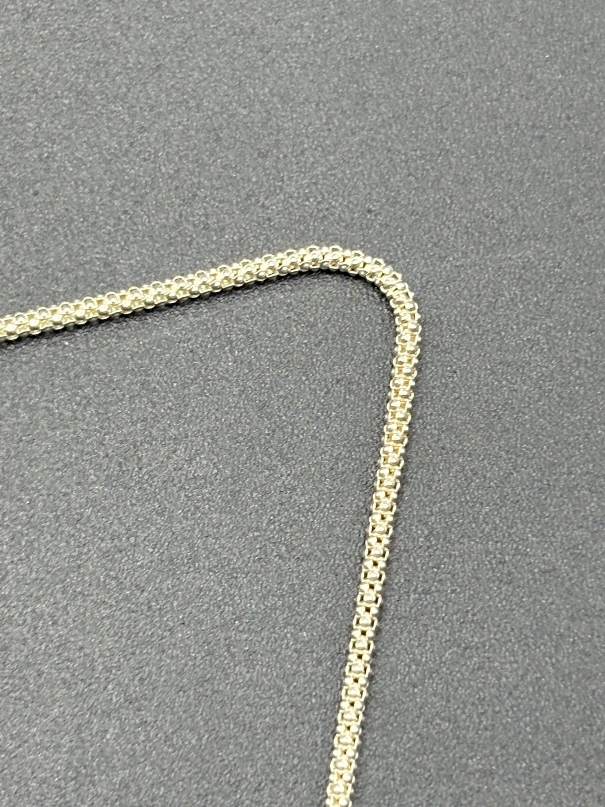 18″ Sterling Silver Popcorn Link Chain Necklace 925 1.75MM 3 Grams C19