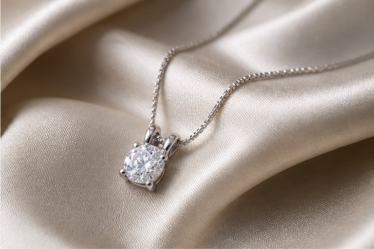 1 Ct Diamond GRA Lab Moissanite ♡♡GRADUATION GIFT ♡♡ 14k White Gold Plated