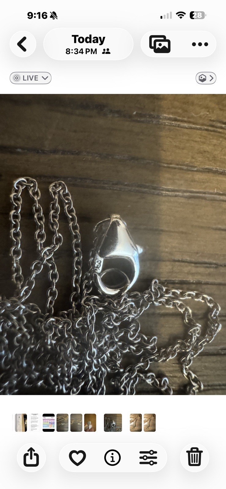 18K White Gold Jude Frances Necklace 16.25”