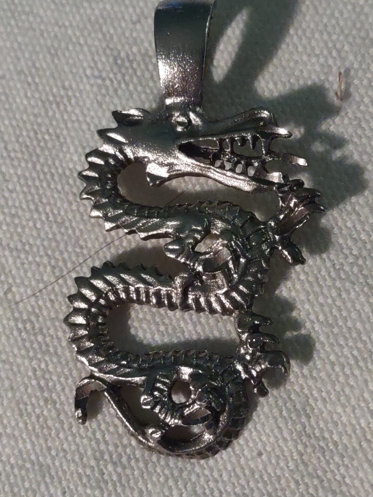 Pewter Dragon Pendant. Very good condition