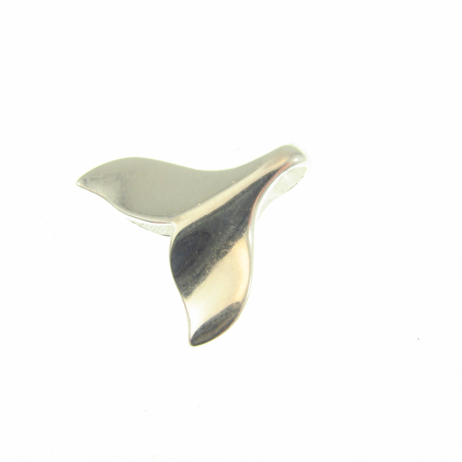 Small Solid 925 Sterling Silver Whale Tail Slide Pendant – Ocean Lover’s Jewelry