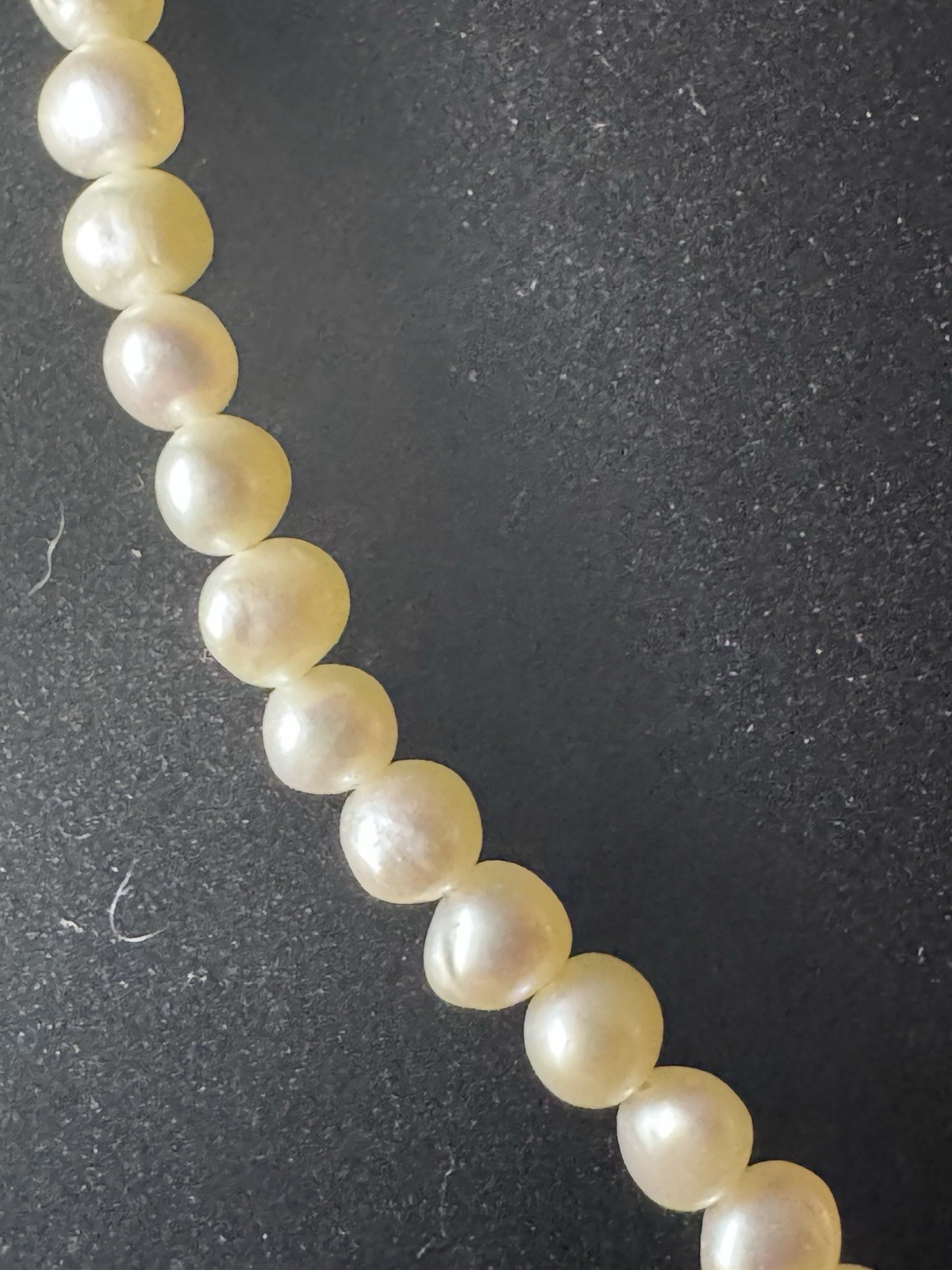 14K Gold 585 Freshwater Pearl Necklace Bracelet Set 18” 7” Vintage