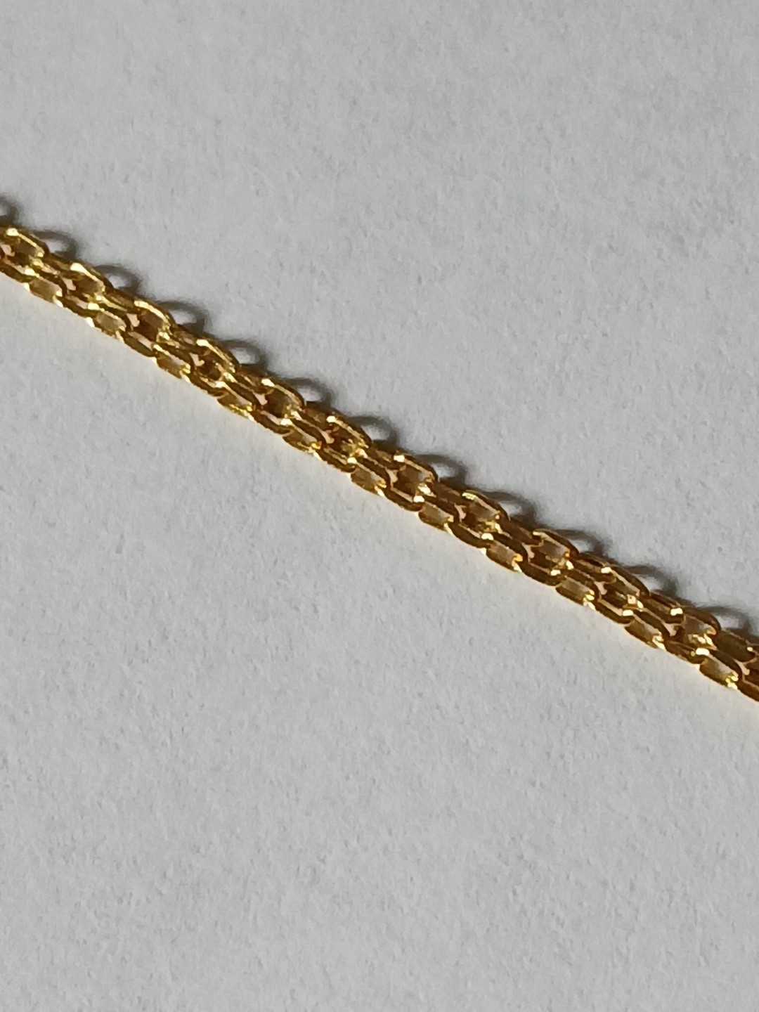 20″ 10k Yellow Gold Double Link Chain 1.5mm