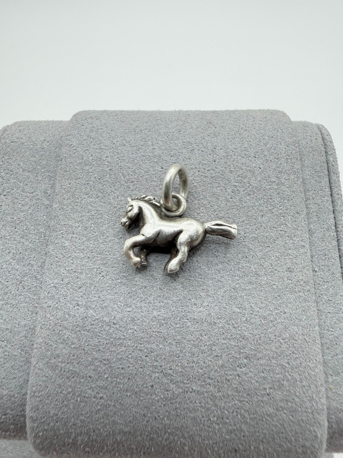 Sterling Silver 925 Galloping Horse Charm Pendant