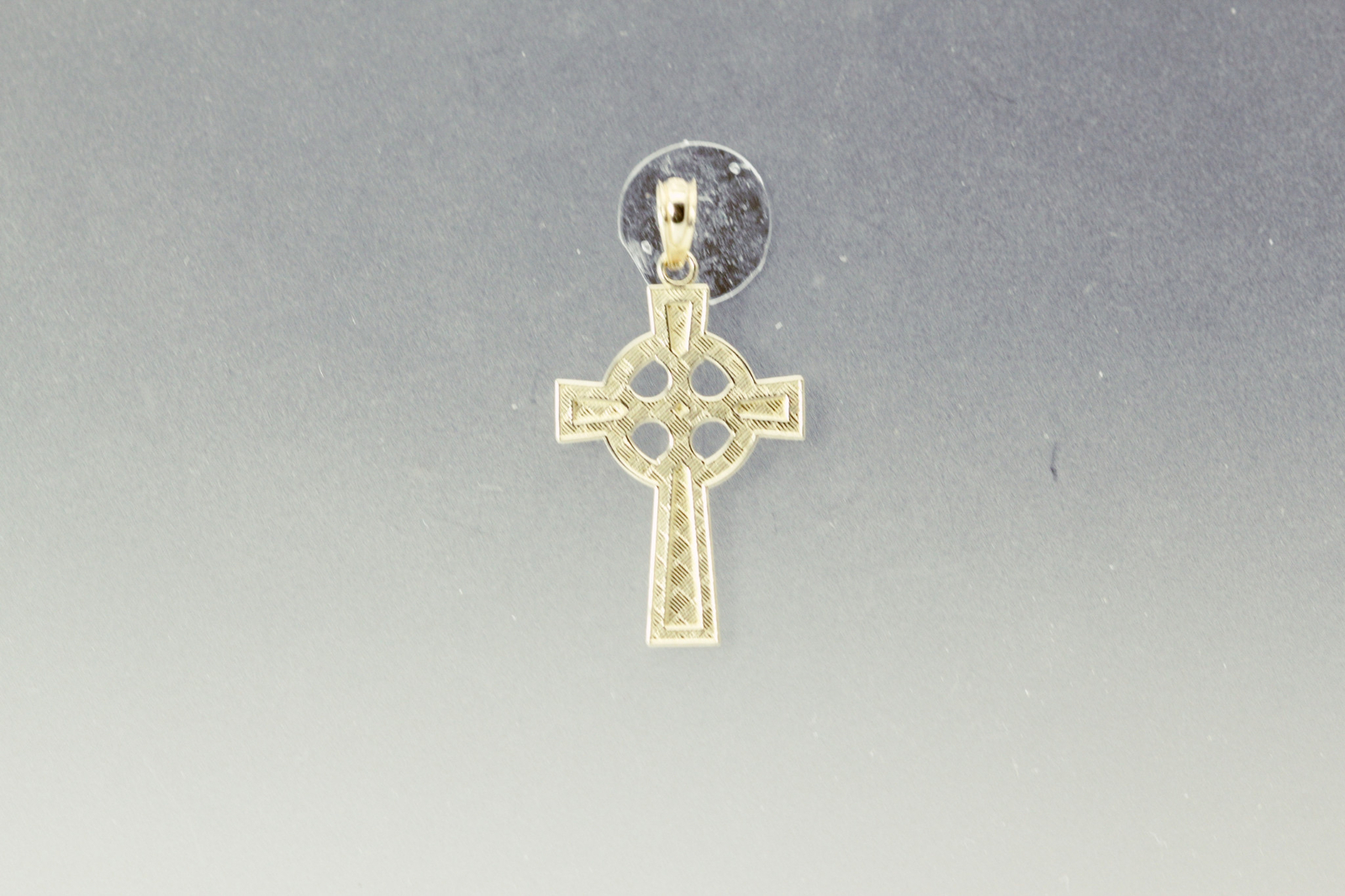 10k Yellow & White Gold Celtic Cross Charm/Pendant 1 Gram (PEN)9934
