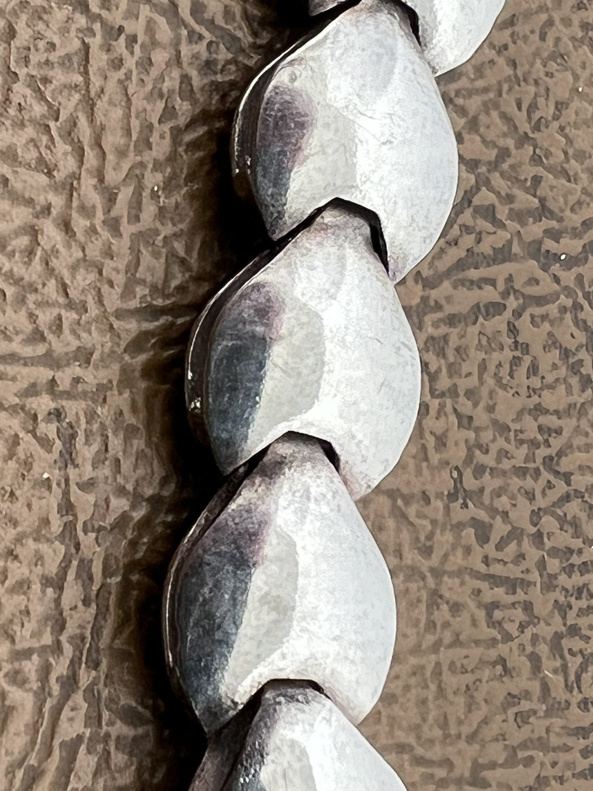 Reversible Hearts Sterling Silver Necklace Vintage 16” Unique