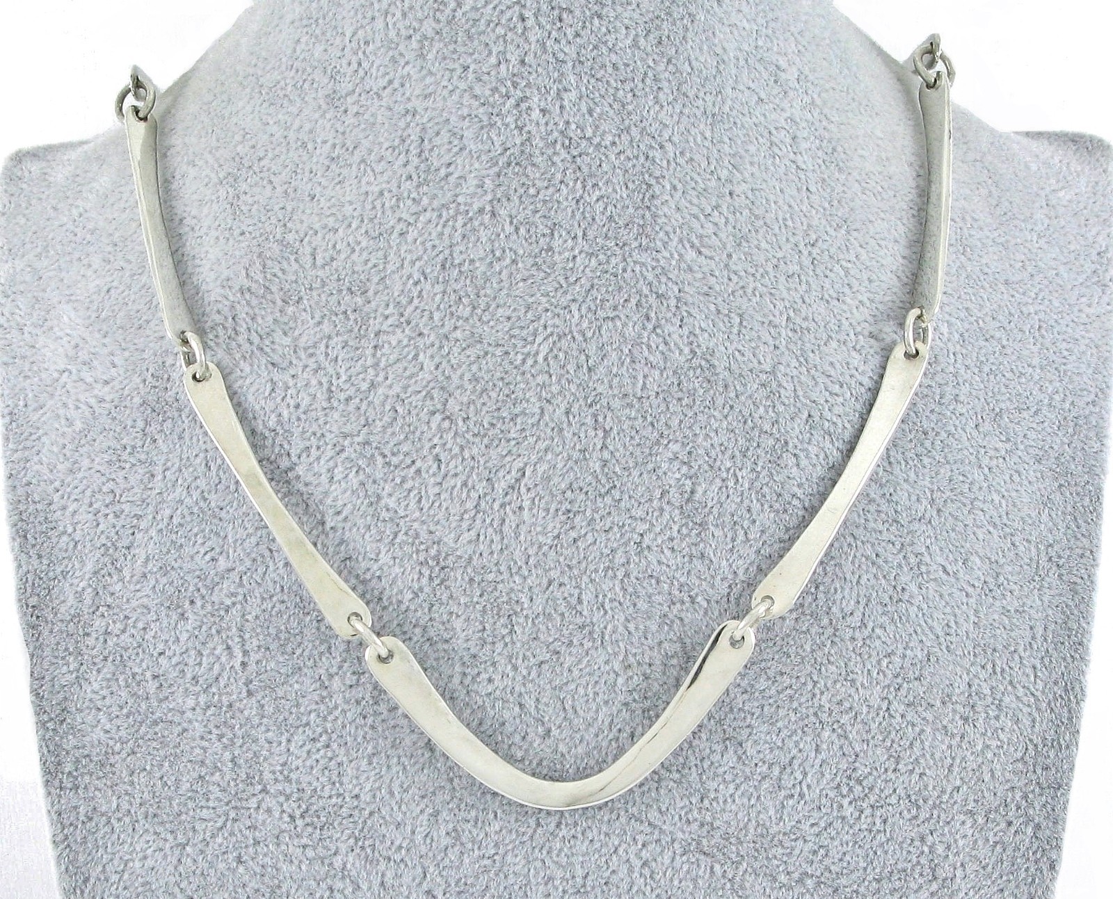 Jeep Collins Sterling Silver 925 Bar Link Chain 26.5″ Necklace 33.1G