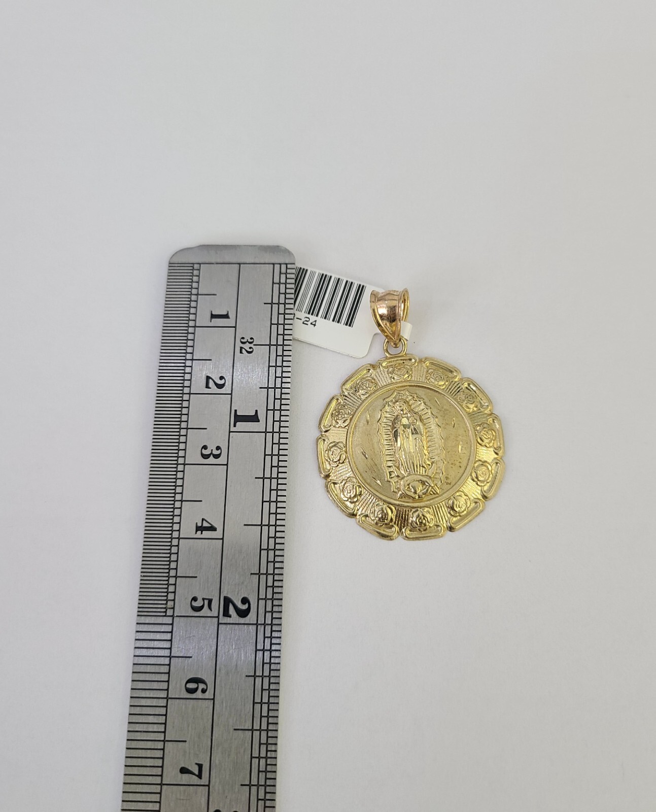 10k Virgin Mary Charm Pendant REAL 10Kt Religious Yellow Gold Genuine