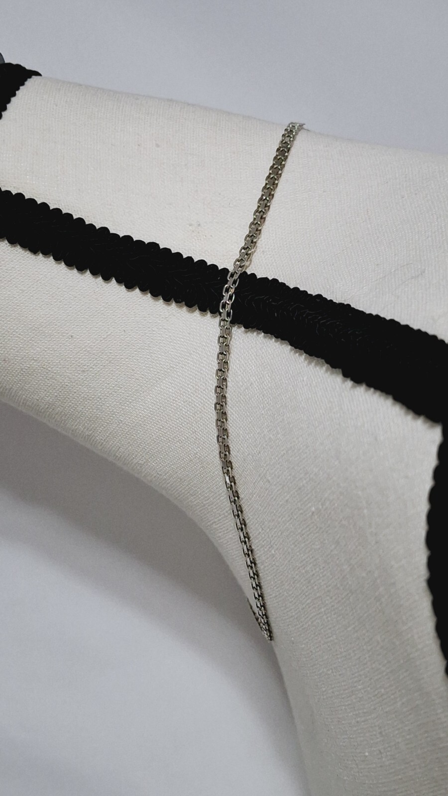 D 925 Italy Marked sterling silver bismark chain necklace 18″ 8.3g