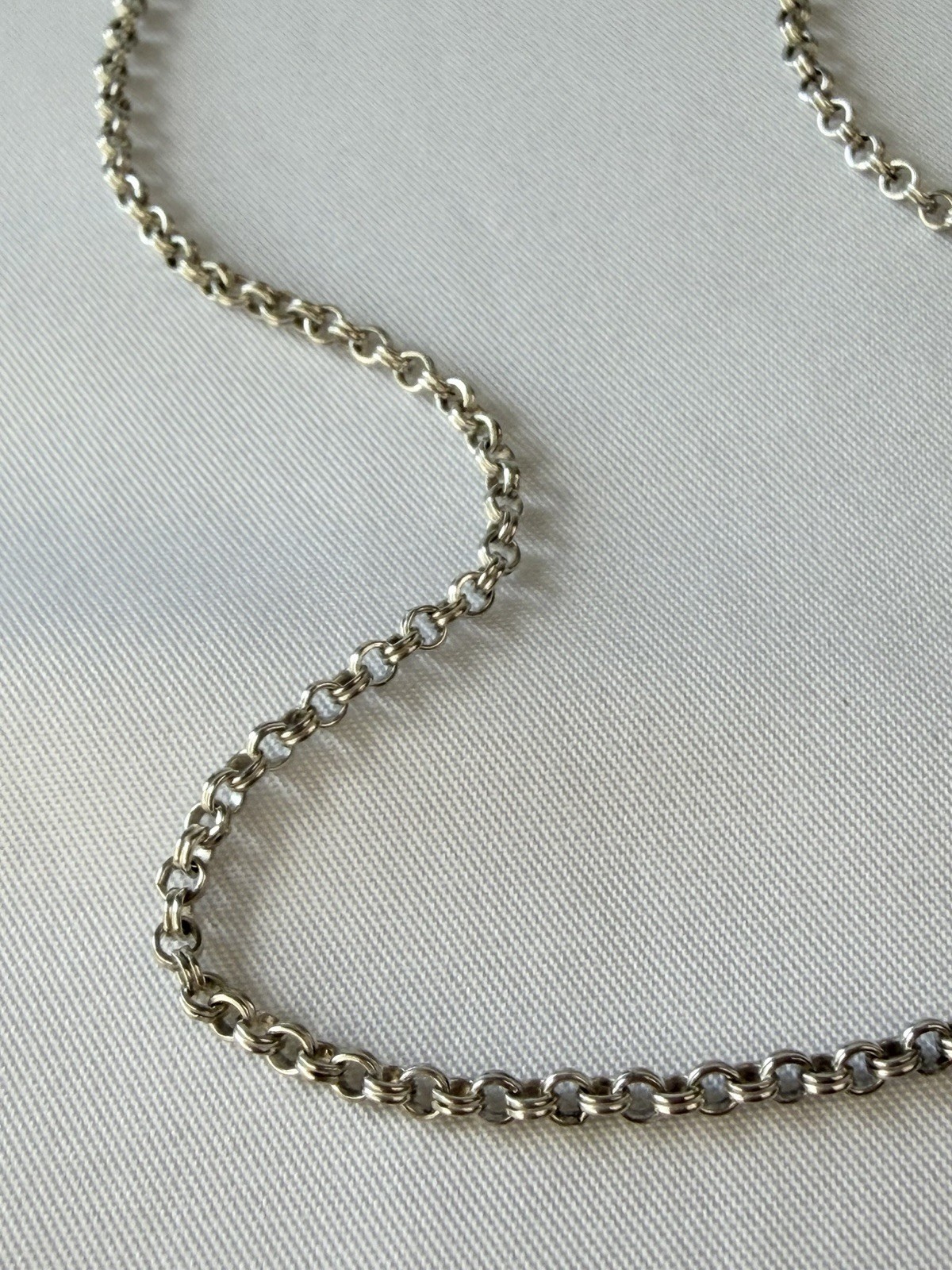 925 Sterling Silver Rolo Belcher Chain Necklace 18″ 2.5mm 6.38g Sweet Sterling