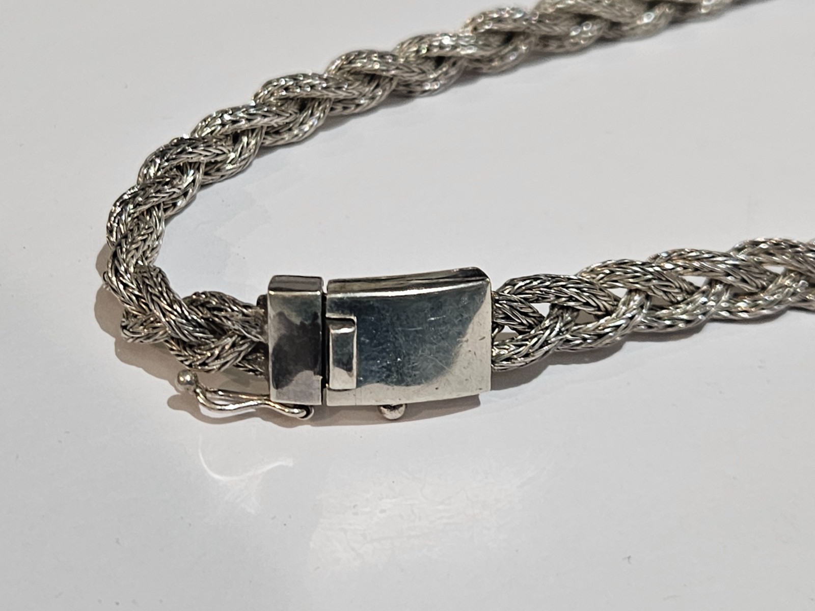 Shop Lc MASSIVE HEAVY 58.4g Necklace in Sterling Silver 18″