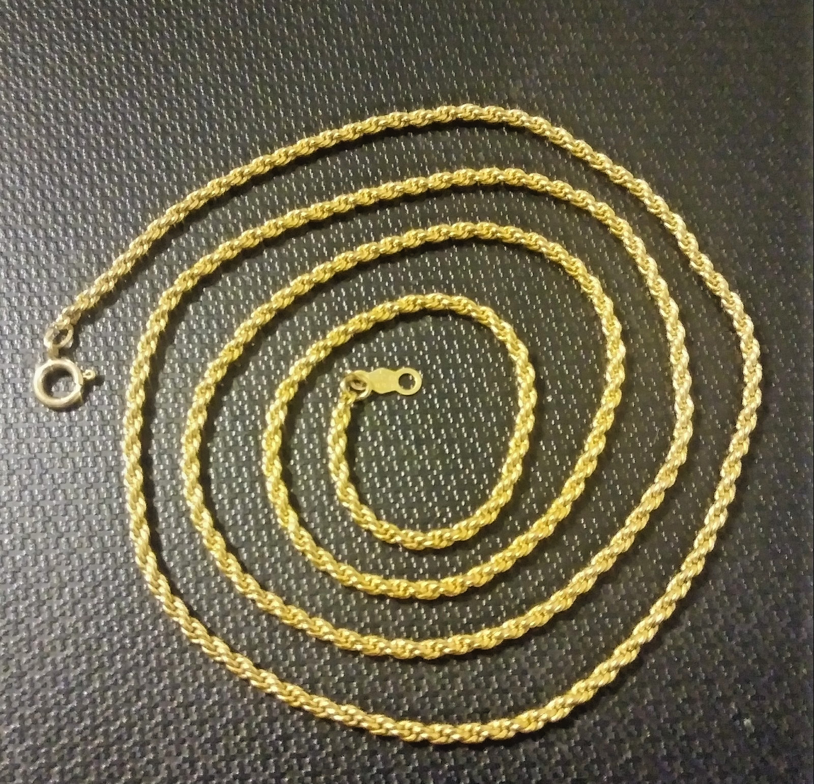 12k GF 21″ Rope Chain by JC Company 2mm 8.3 grams