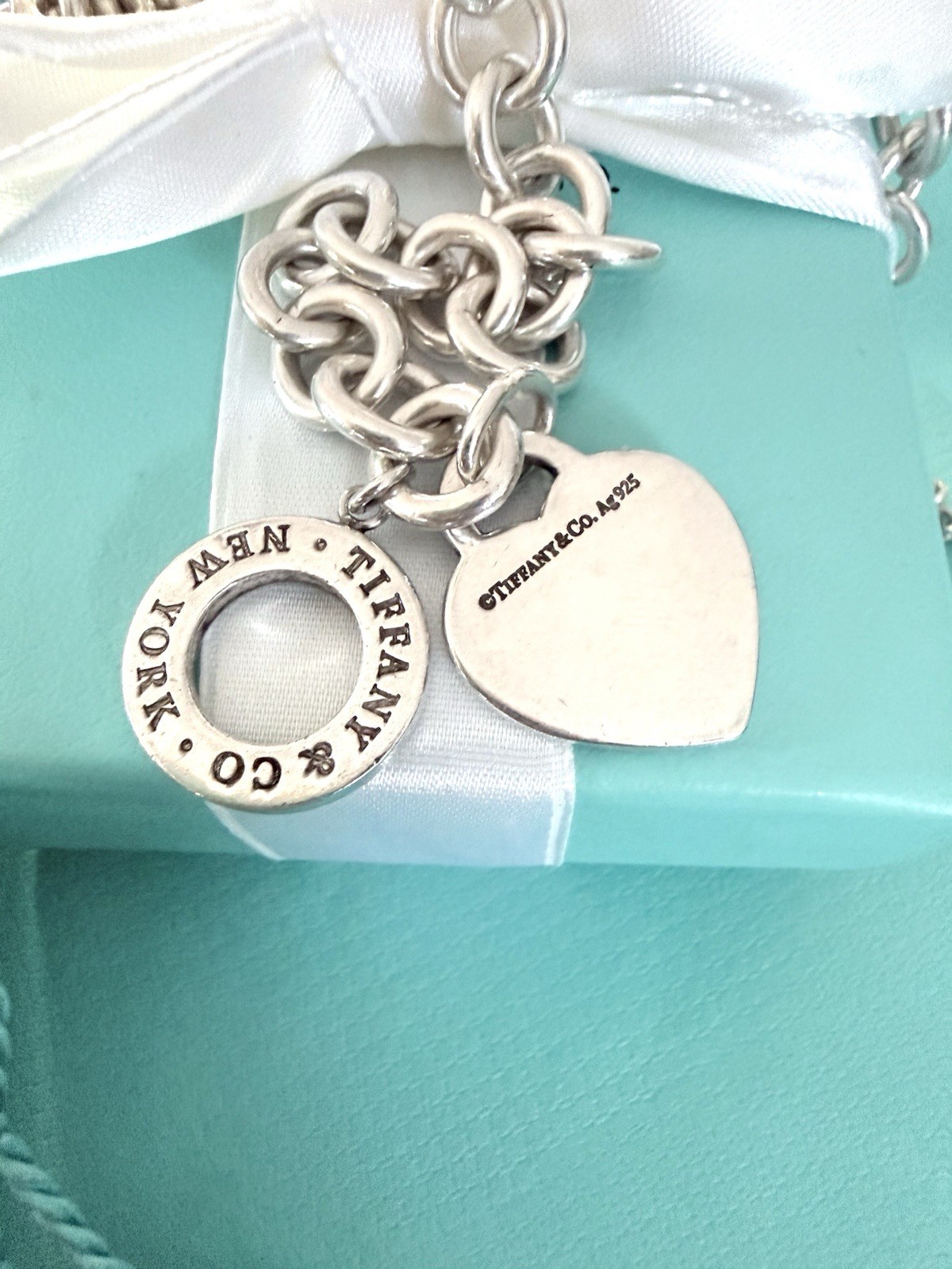 Tiffany & Co Return to Tiffany Heart Pendant Toggle Necklace Silver 15.5″