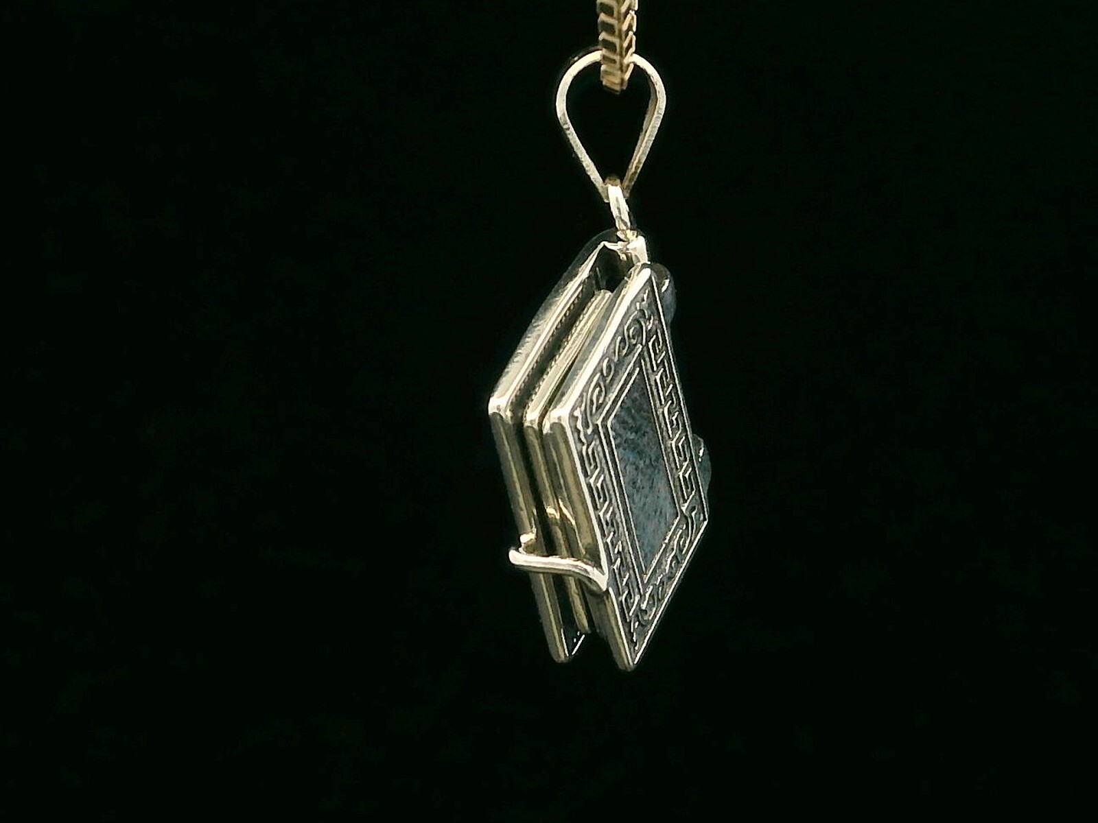 925 Sterling Silver Bible Necklace with The Lord’s Prayer