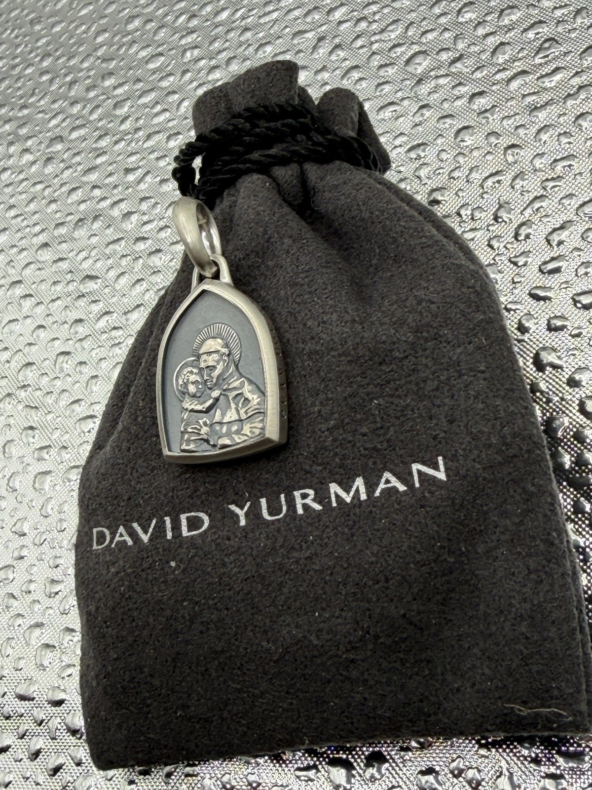 David Yurman Sterling Silver St. Anthony Pendant Amulet