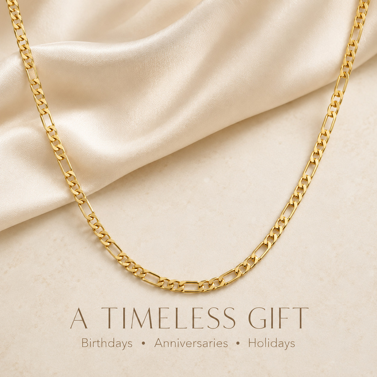 18K Gold Filled Diamond Cut Mariner Chain Necklace 19.5″ Polished Finish