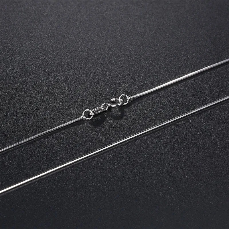 Men&Women’s 925 Sterling Silver Tarnish-Free Italian Snake Chain Necklace 16-24