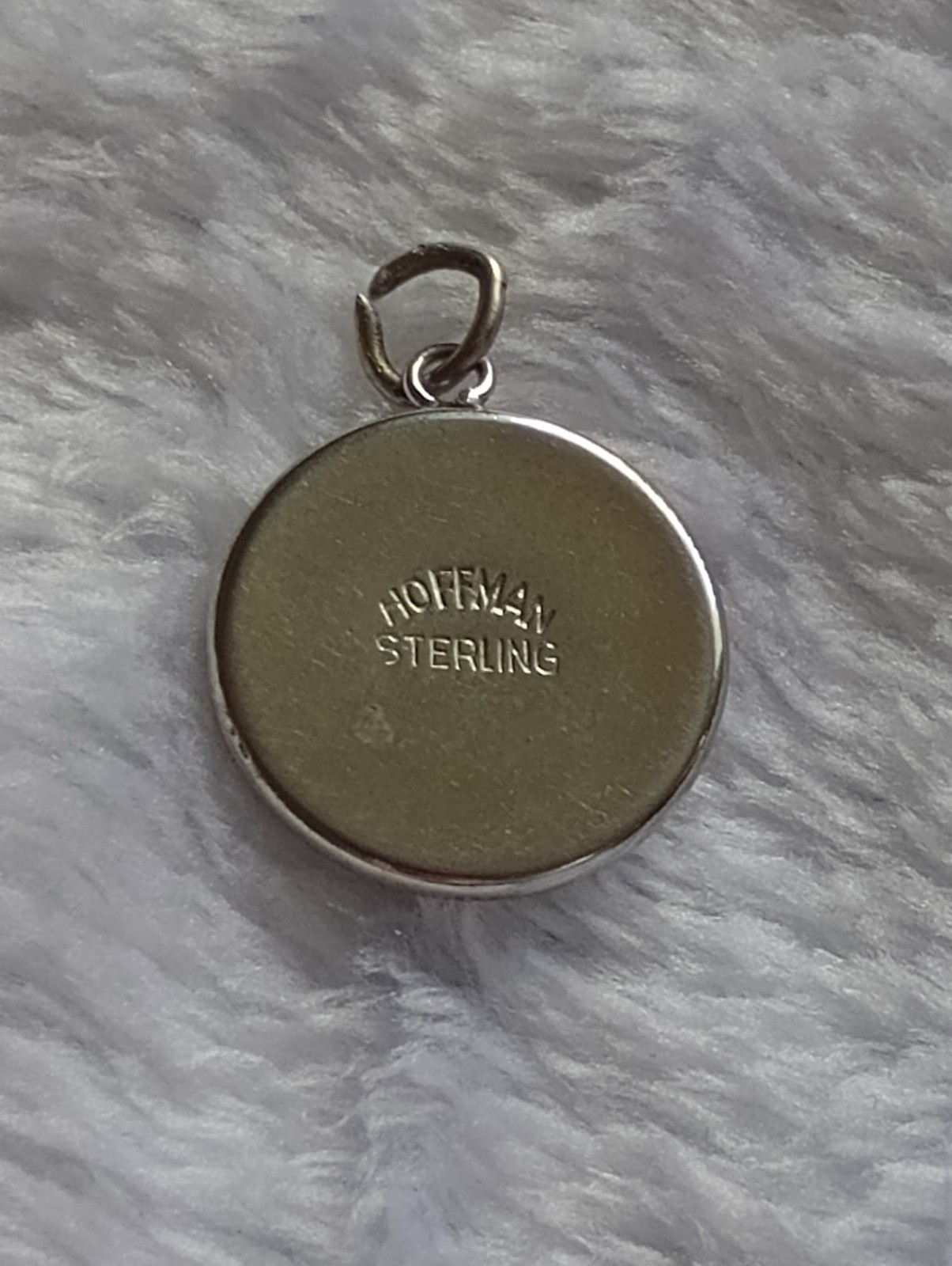 Hoffman Sterling Silver Dutch Pendant Charm Flower Yellow Red Green Blue Round