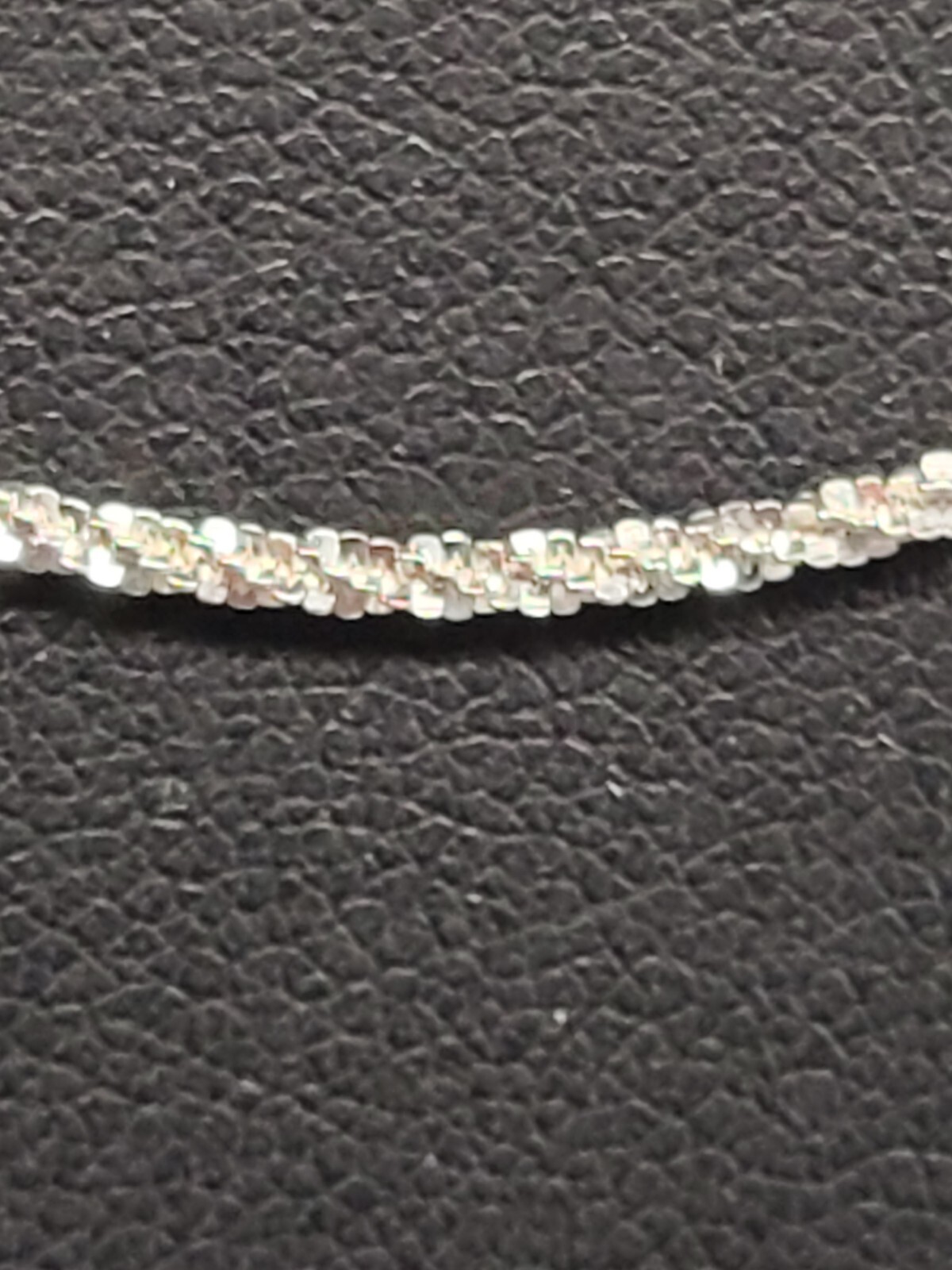 JTV Sterling Silver Adjustable Diamond-Cut 1.4MM Twisted Criss-Cross Chain