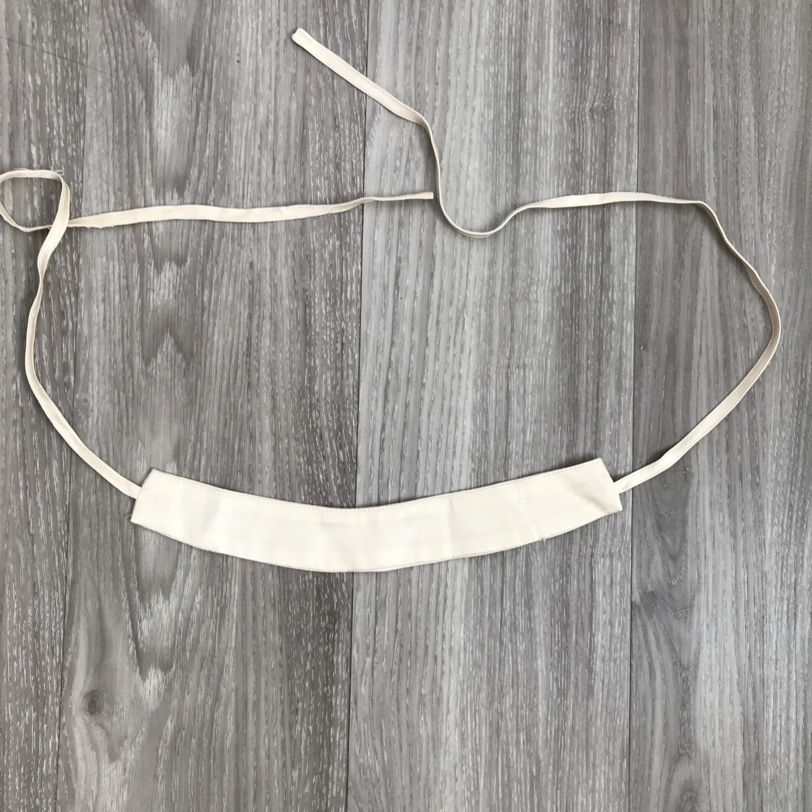 Chocker Ivory White Tie Satin Boho Glam Cocktail Tie Collar