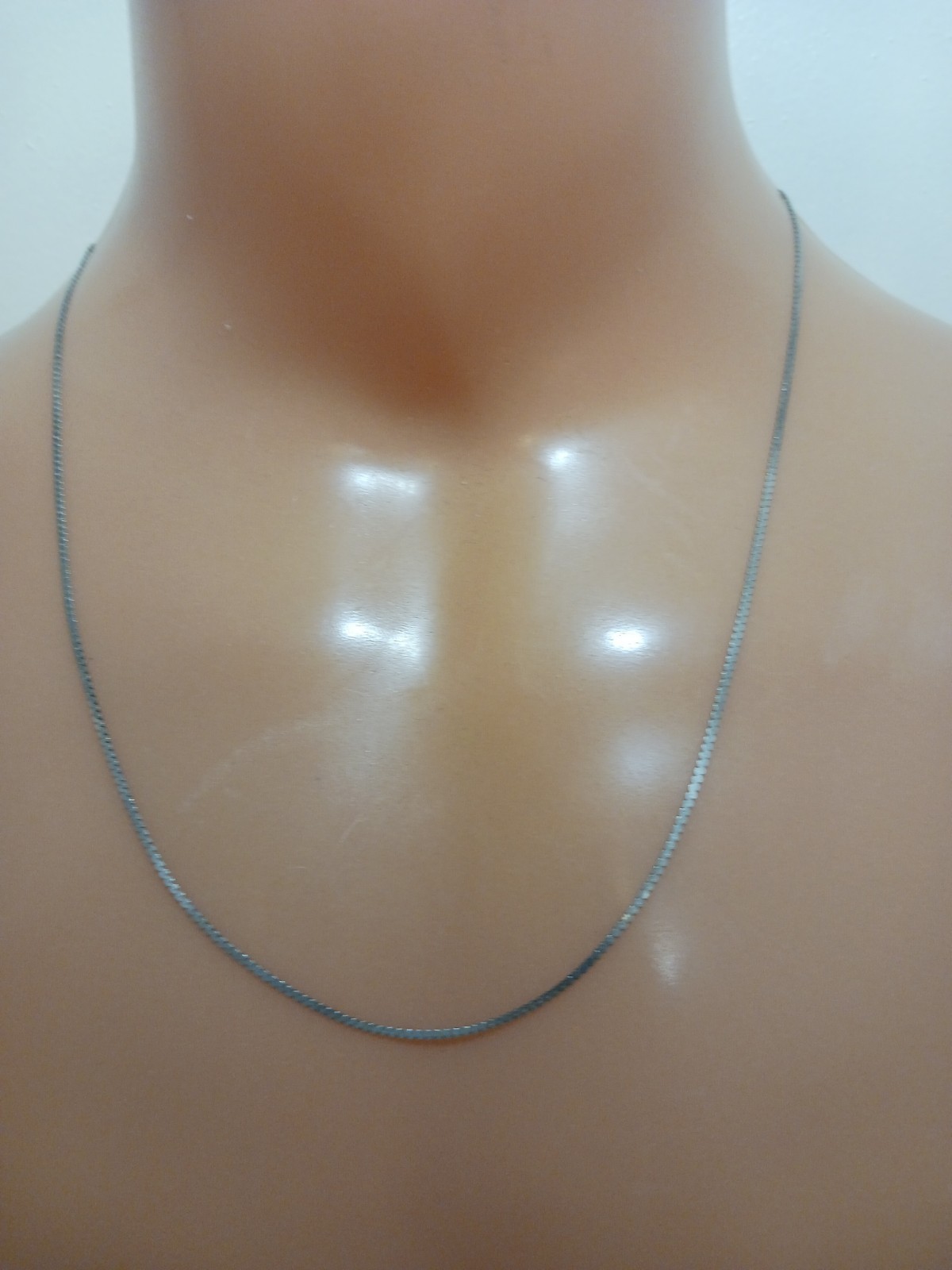 1.2mm 925 Sterling Silver 24″ Flat Chain Italy Necklace