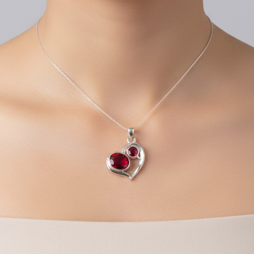 Faceted Natural Pink Rubellite Anniversary Birthday Pendant 925 Sterling Silver
