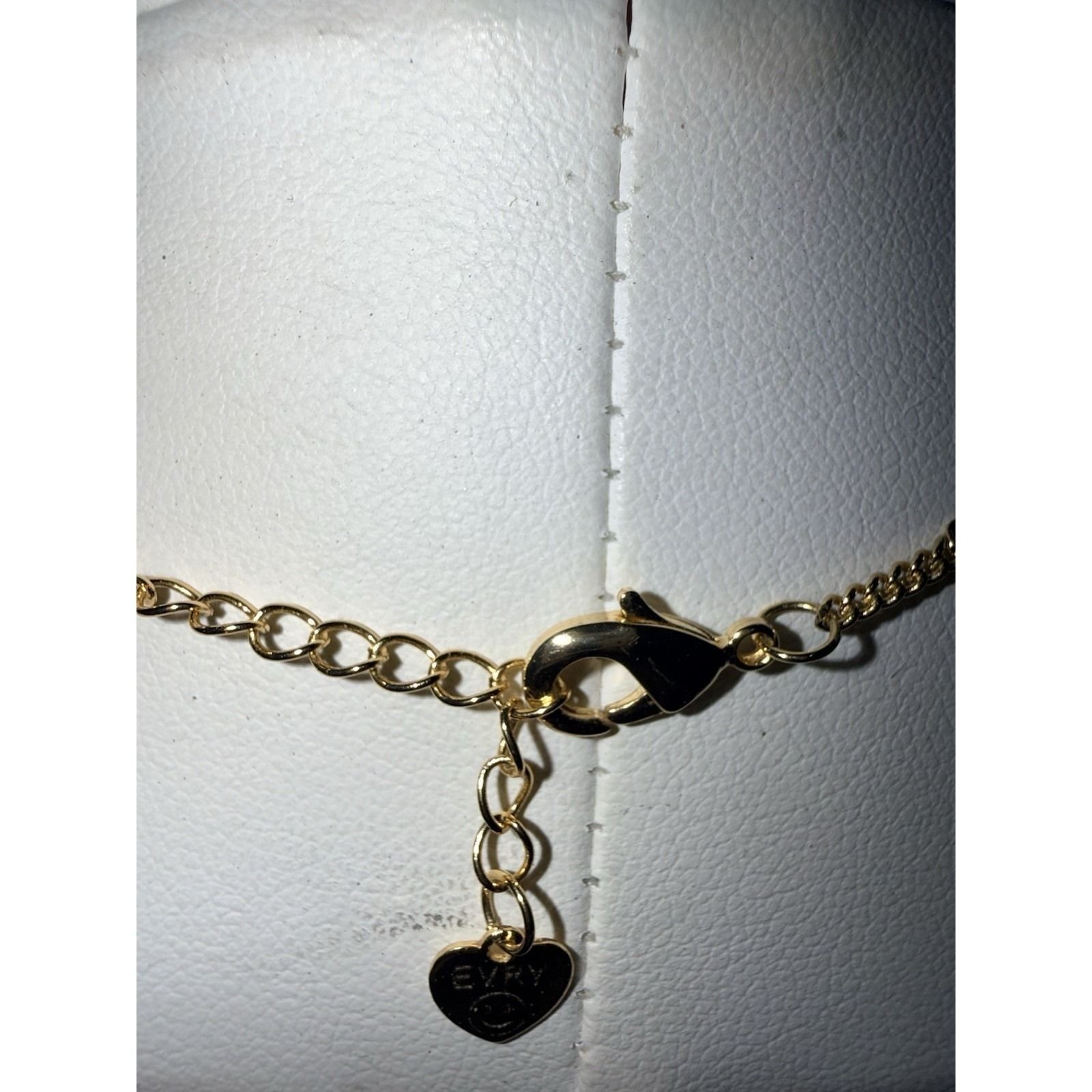 EVRY Jewels Dainty Necklace Gold Tone Adjustable Stackable