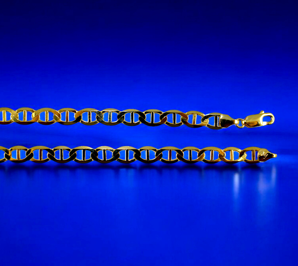 10K Yellow Gold SOLID Anchor Mariner Necklace Bracelet Chain Link 3mm-6mm 7″-30″