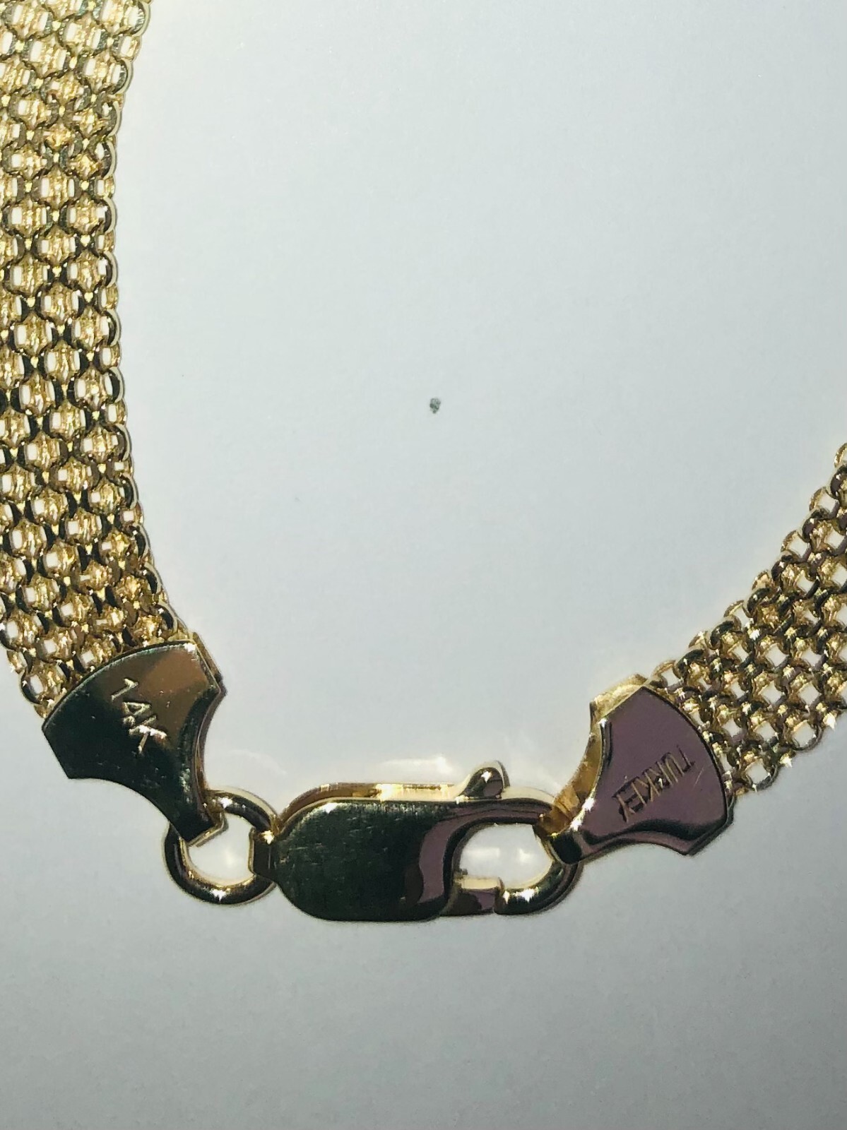 14k Yellow Gold 3.5mm Bismark Link Chain Necklace 16″ 2.65 Grams