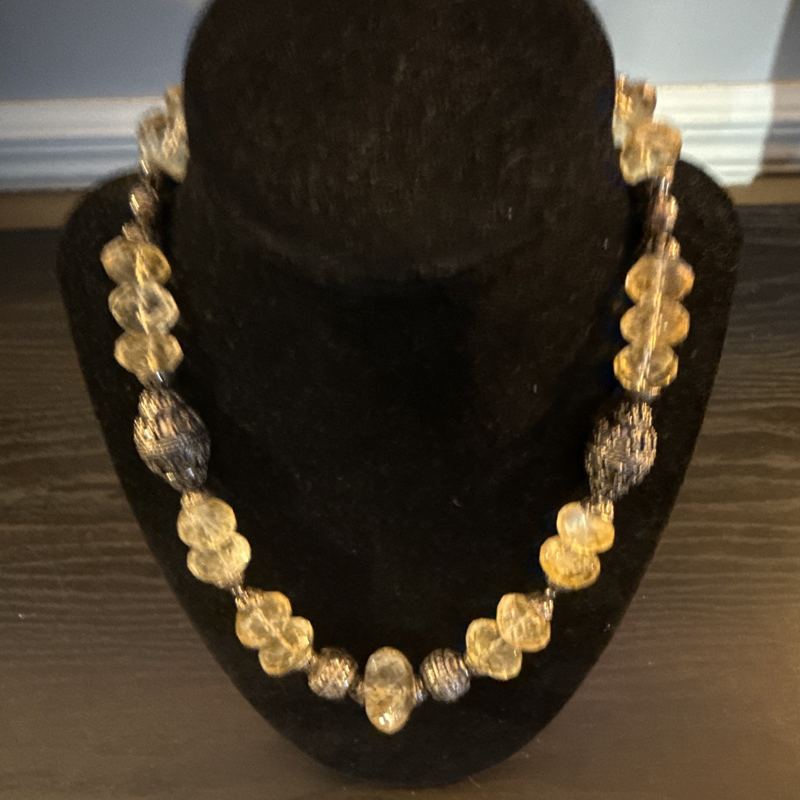 Sterling Silver Natural Stone Necklace