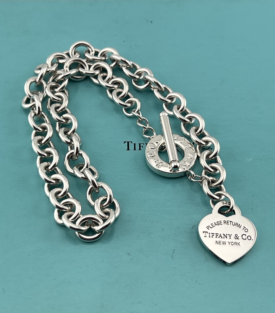 Tiffany Co. Necklace, Return to Tiffany Heart Toggle Necklace 16” Inches Long