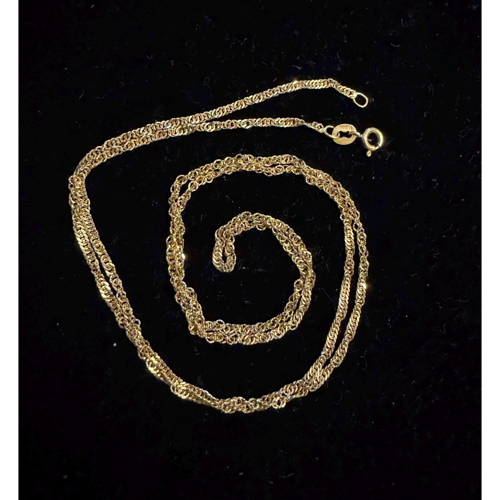 14k solid Gold 24″ Chain Necklace 4.8 grams Italy