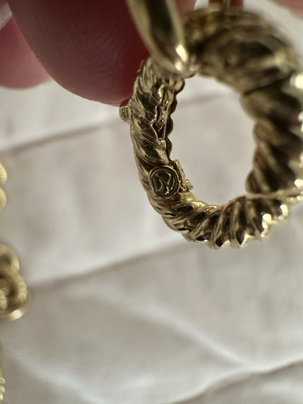 DAVID YURMAN Solid 18k Yellow Gold Oval Link Necklace , 18” 72 Grams