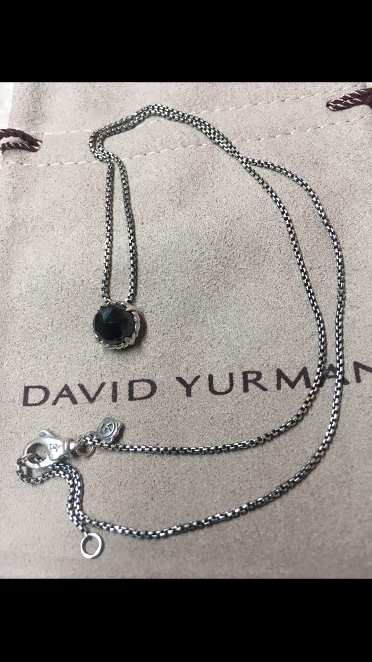 David Yurman Black Onyx Chatelaine Necklace