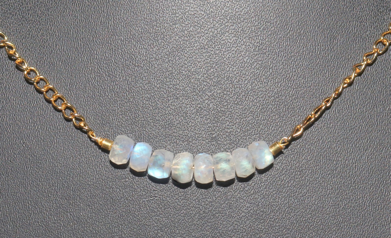 Natural rainbow moonstone choker necklace moonstone bead 6 mm moonstone gemstone
