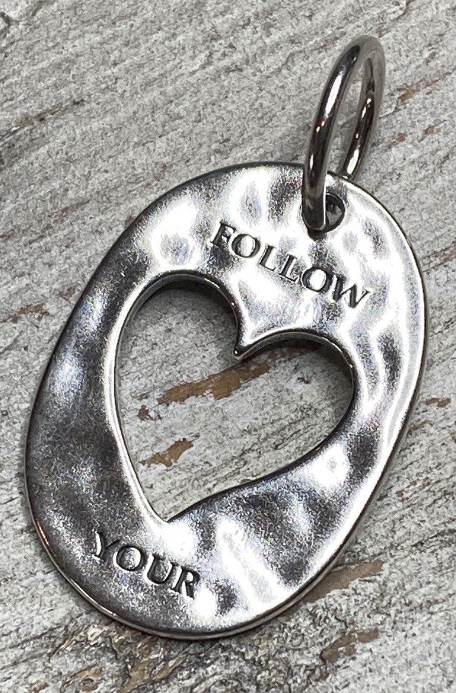 Grace & Heart G&H FOLLOW YOUR HEART CHARM .925 STERLING SILVER TOP SELLER NEW