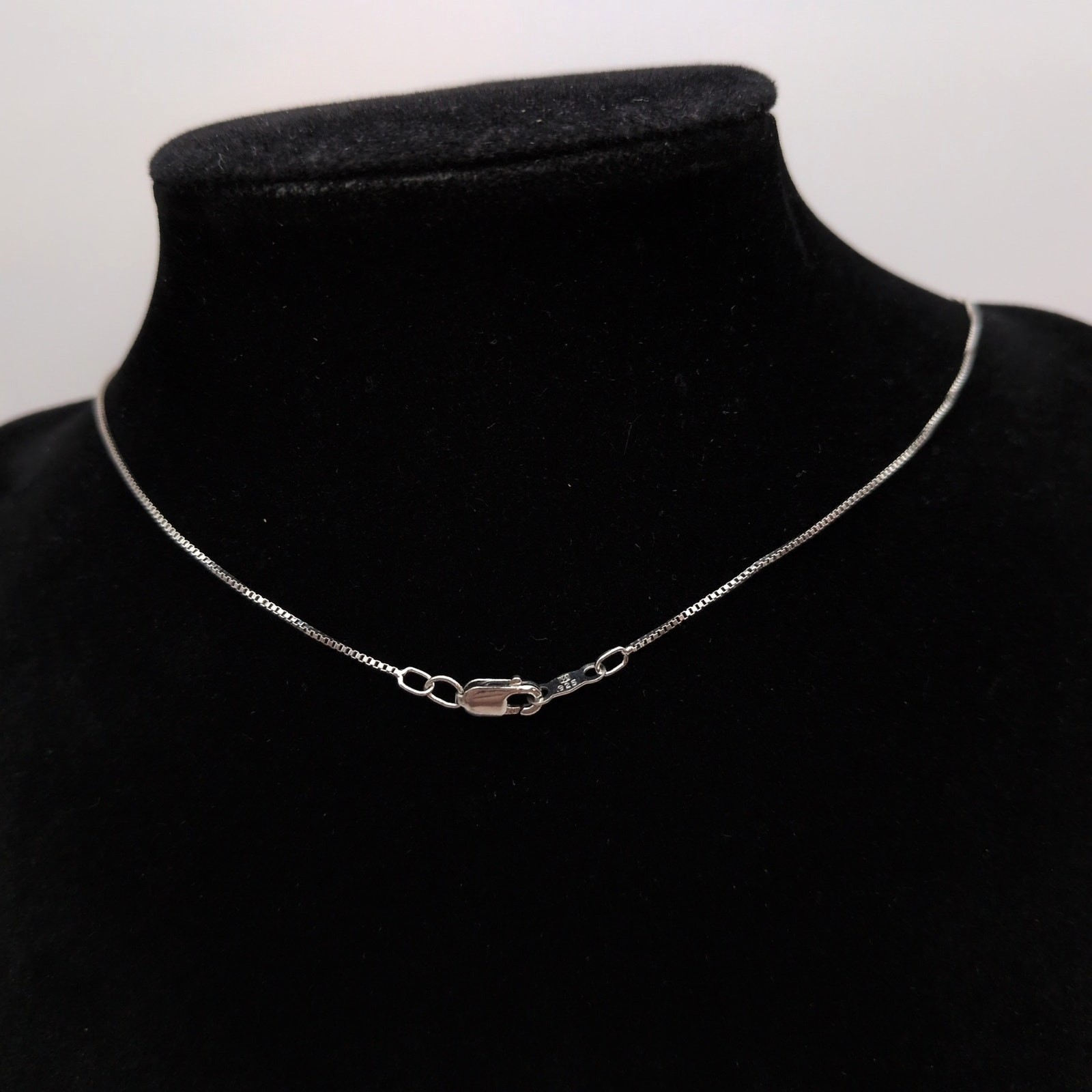 Sterling Silver 925 Italy Minimalist Long Box Chain Necklace 21in 0.7mm 1.61g