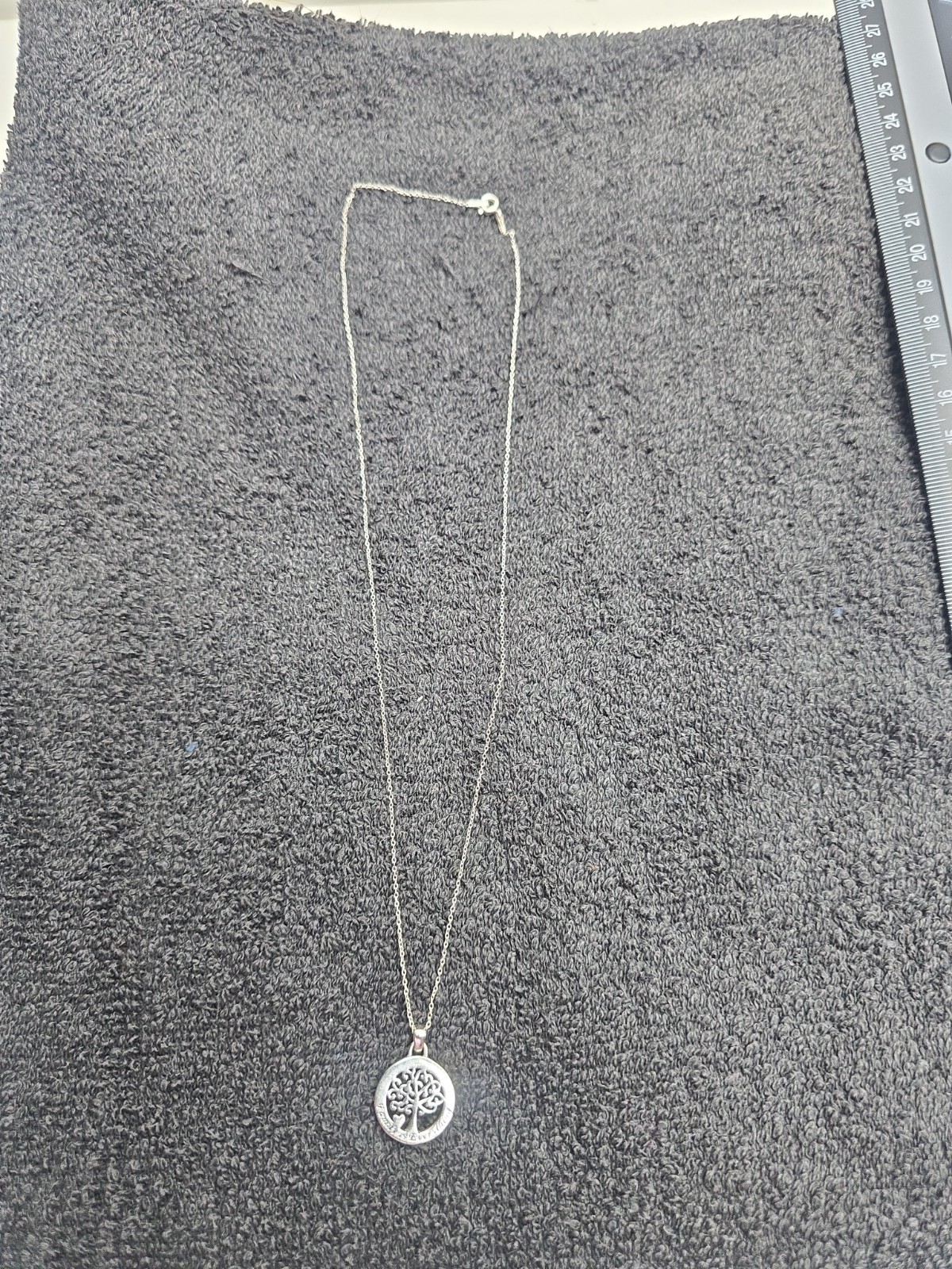 Sterling Silver Tree of Life Pendant “Family is Everything” Necklace