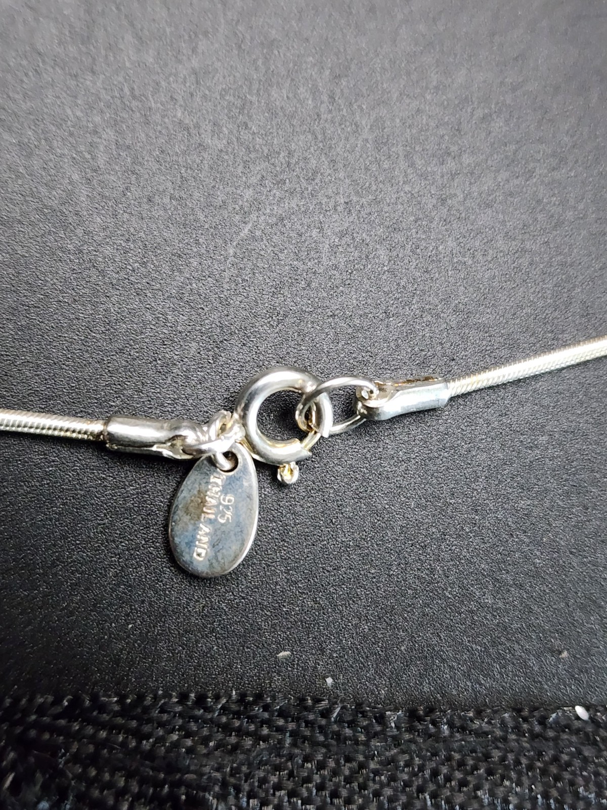 Nice Lavaggi Sterling 925 Silver Hammered Circle Angel Pendant & Necklace